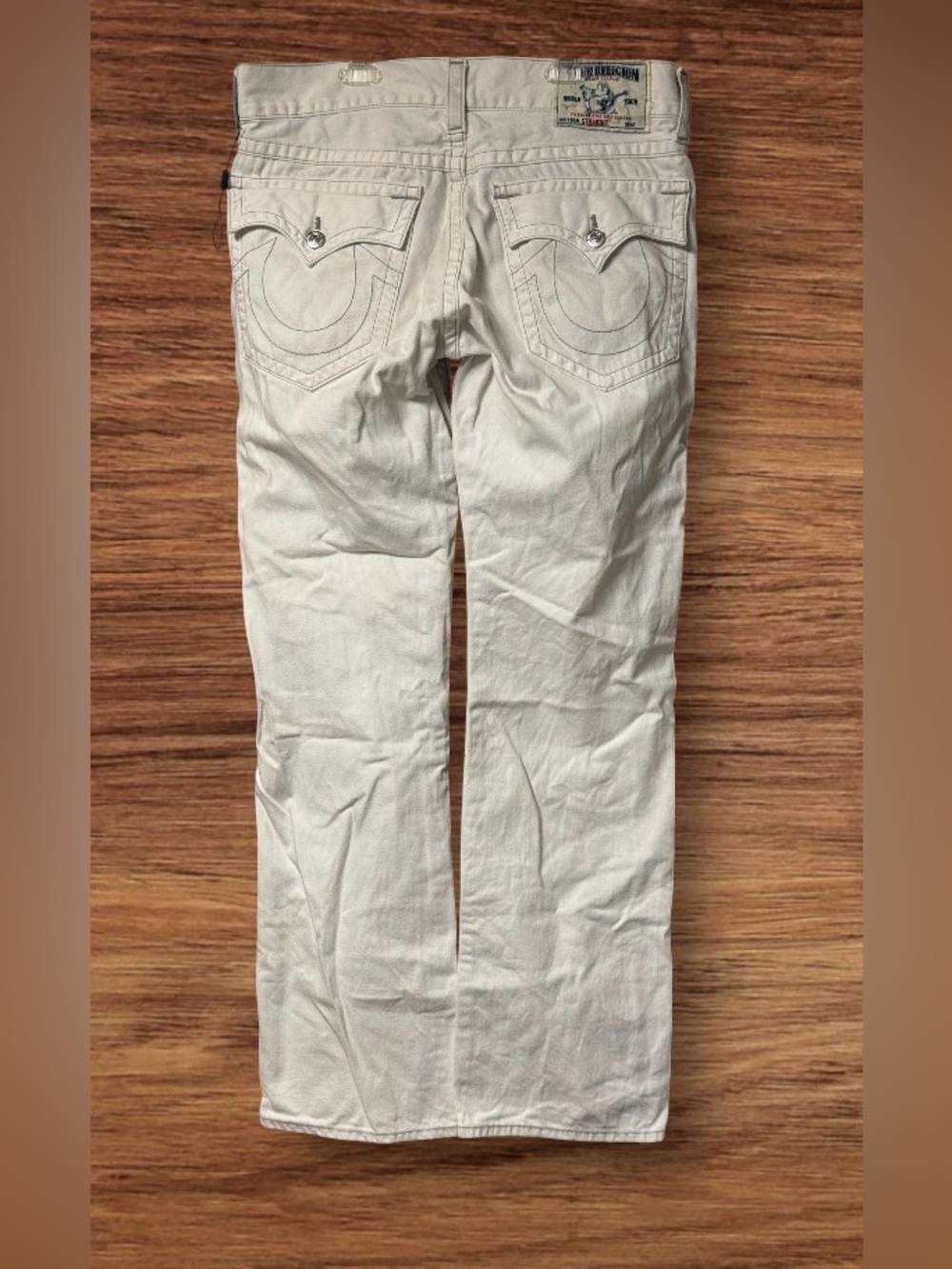 True Religion Ricky Flap Jeans Mens 33 Straight Leg Denim Made USA